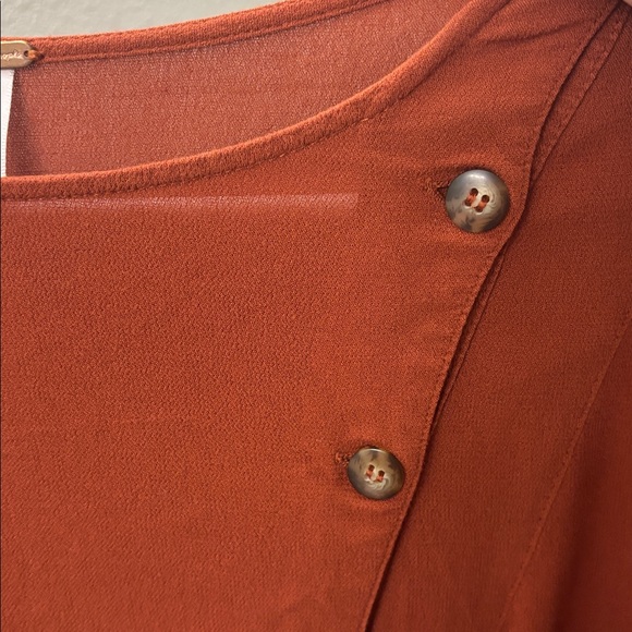 Free People Rust Button-Up Top - Picture 3 of 3
